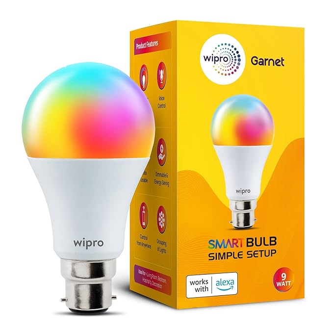 Wipro Smart LED Bulb – Wi-Fi Enabled RGB Bulb for ₹669