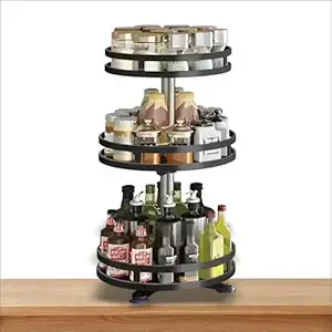 Rotating Spice Racks - Best for kitchen spices, small jars, and seasonings