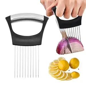 Onion Holder Stainless Steel Slicer Guide