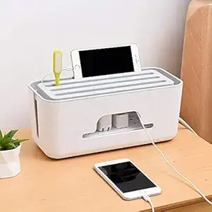 Cable Organizer Boxes - Best for power strips, chargers, and messy cables