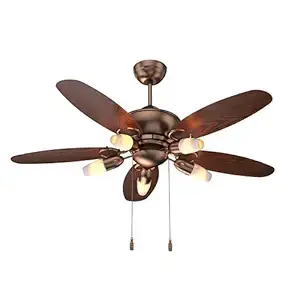 Polycab Superia SP02 Star Rated Premium BLDC Ceiling Fan – 1200mm sweep with clip-on underlight and copper-rosewood finish