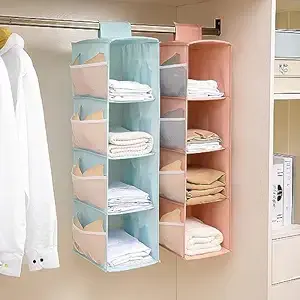 Hanging Wardrobe Organizers - Best for shoes, bags, and folded clothes