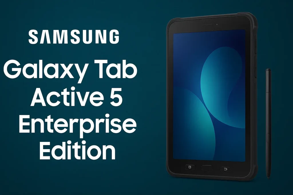 Samsung Galaxy Tab Active 5 Enterprise Edition with rugged design, 5G and replaceable battery